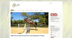 Desktop Screenshot of oakgrovefarmandequestrian.com